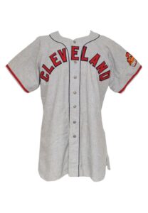 1948 Herold “Muddy” Ruel Cleveland Indians Coach’s Worn Road Flannel Jersey