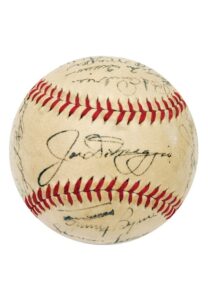 1948 New York Yankees Team Autographed Baseball