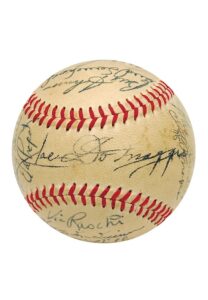 1948 NY Yankees Team Autographed Baseball