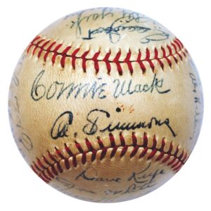 1948 Philadelphia Athletics Team Autographed Baseball