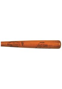 1948 Ted Williams Boston Red Sox Game-Used & Autographed Bat