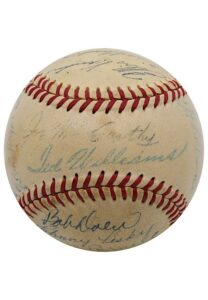 1949 Boston Red Sox Team-Signed OAL Baseball