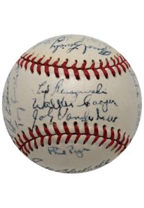 1949 Cincinnati Reds Team-Signed Mini Baseball