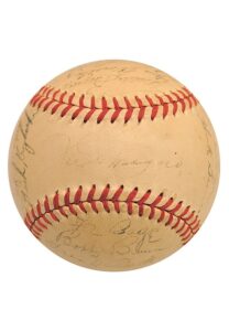 1949 New York Yankees Team-Signed Baseball