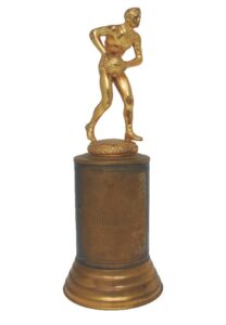 1949 Unattributed Highschool MVP Trophy Autographed By Bob Cousy