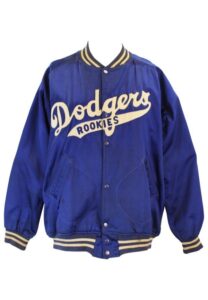 1950s Brooklyn Dodgers Player-Worn “Rookies” Satin Jacket