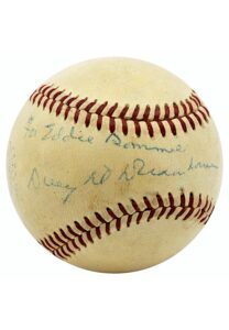 1950s Dwight Eisenhower Single-Signed “Opening Day” OAL Baseball Inscribed To Eddie Rommel