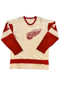 1950s Leonard “Red” Kelly Detroit Red Wings Game-Used Wool Sweater