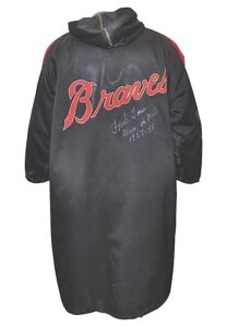 1950s Milwaukee Braves Player-Worn & Autographed Full Length Satin Jacket