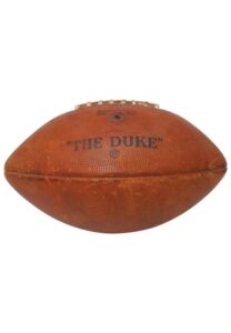 1950s NFL Game-Used “The Duke” Football