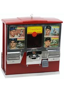 1950s Oak Premiere Baseball Card & Gum Ball Machine