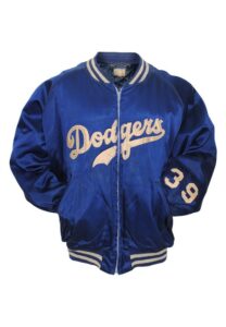 1950s Roy Campanella Brooklyn Dodgers Worn Heavyweight Satin Jacket