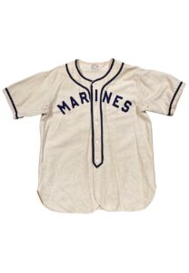 1950s United States Marines Game-Used Flannel Jersey #5