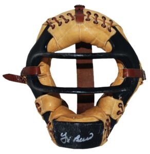 1950s Yogi Berra NY Yankees Game-Used &  Autographed Catchers Mask