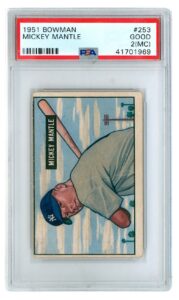 1951 Bowman Mickey Mantle #253 Rookie Card