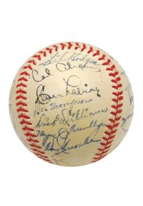 1951 Brooklyn Dodgers Team Autographed Baseball