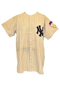 1951 Hank Bauer New York Yankees Game-Used Home Flannel Jersey