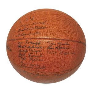 1951 Long Island University “Point Shaving Scandal” & 1948-49 New York Knicks Team Signed Basketball