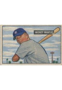 1951 Rookie Mickey Mantle Bowman Card