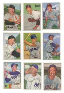 1952 Bowman Hall of Famer Raw Card Lot EX+NM