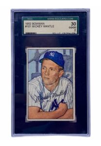 1952 Bowman Mickey Mantle #101