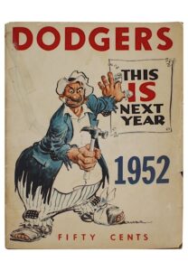 1952 Brooklyn Dodgers Multi-Signed Yearbook