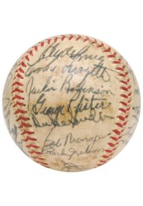 1952 Brooklyn Dodgers Team-Signed Baseball