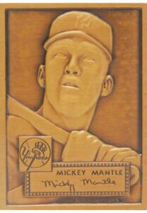 1952 Mickey Mantle New York Yankees Bronze Replica Topps Rookie Cards