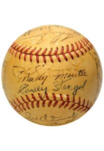 1952 New York Yankees Team-Signed Baseball