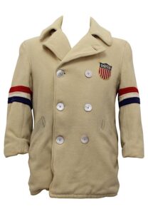 1952 Norway Olympic Games Team USA Olympian Worn Heavy Jacket