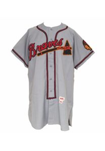 1952 Sibby Sisti Boston Braves Game-Used Prototype “Palm Beach” Road Flannel Jersey