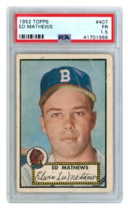 1952 Topps Ed Mathews #407