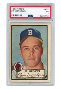 1952 Topps Ed Mathews #407