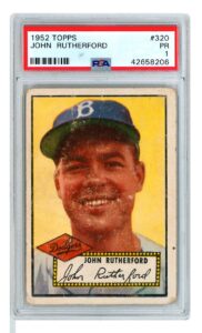 1952 Topps John Rutherford #320