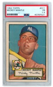 1952 Topps Mickey Mantle #311 Rookie Card