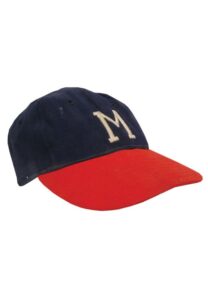 1953/54 Milwaukee Braves Game-Used Cap & Socks Attributed to Warren Spahn with 6/11/1961 Game-Used Home Run Baseball