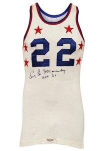 1953 “Easy” Ed Macauley Game-Used & Autographed NBA All-Star Jersey