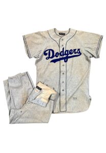 1953 Harold “Pee Wee” Reese Brooklyn Dodgers Game-Used Flannel Uniform