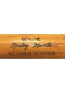 1953 Mickey Mantle New York Yankees Game-Used Bat