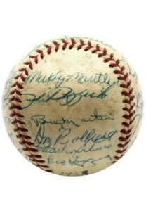 1953 New York Yankees Team-Signed Baseball