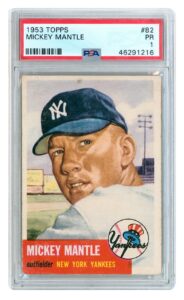 1953 Topps Mickey Mantle #82