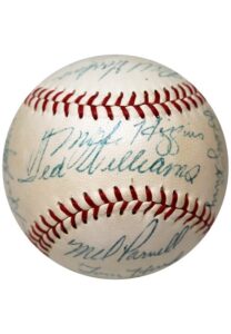 1954 & 1955 Boston Red Sox Team-Signed Official American League Baseballs