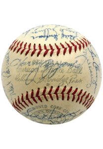 1954 Boston Red Sox Team-Signed OAL Baseball With Williams & Agganis