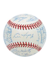 1954 Cleveland Indians Team Signed Baseball