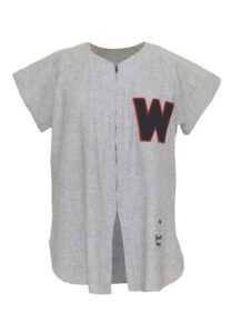 1954 Eddie Yost Washington Senators Game-Used Road Flannel Jersey