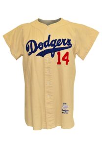 1954 Gil Hodges Brooklyn Dodgers Game-Used Home Flannel Jersey