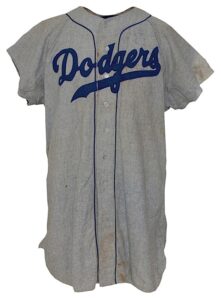 1954 Gil Hodges Brooklyn Dodgers Game-Used Road Jersey