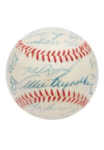 1954 New York Yankees Team Signed Baseball