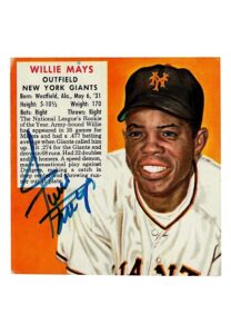 1954 Red Man Tobacco Willie Mays Autographed Card