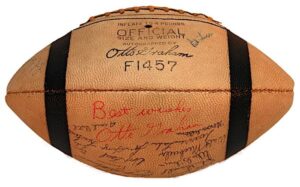 1955 Cleveland Browns World Championship Team Autographed Football